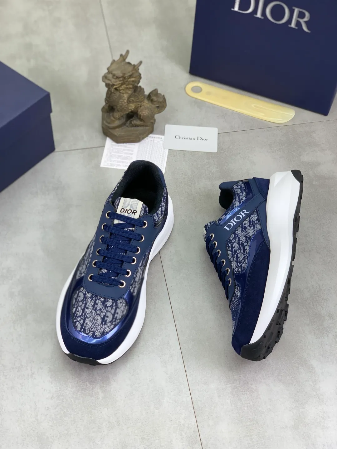 Men's Men's Shoes💰P420💰[New Style]🆘[Dior] 2025 Dior Original Lace-up Low-top Men's Shoes Classic casual shoes🔥This model is the official flagship model, with high quality and made by famous original designers. It is made of high-quality cowhide with original materials➕comfortable and breathable mesh lining➕pigskin insole. The perfect last shape and generous and fashionable design have attracted many consumers. Suitable for drivers to drive🚗. What you want is the best quality in the market. Color 4️⃣Code number: 38--44 (45 customized)